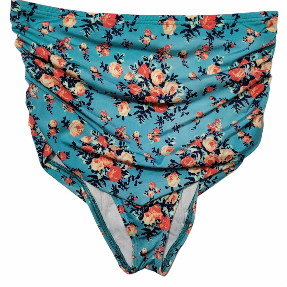 Women's Out From Under Hi Waist Swim Bottoms Sz L